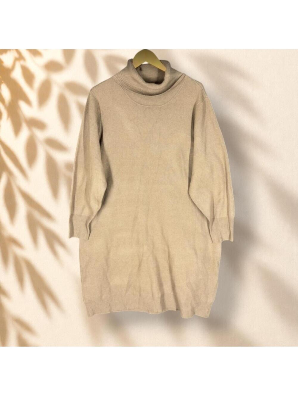Torrid Sweater Dress Women 3 Brown Short Turtleneck Long Sleeve Knit Casual